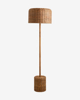 CANE gulvlampe i flettet sukkerrør - h152 cm - natur