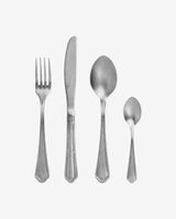 CARUM bestiksæt m/vintage look - 4 dele - rustfrit stål