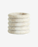 OTOK fyrfadsstage i marmor - x-small - h5,5 cm - lys brun