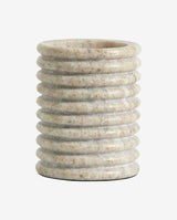 OTOK lysestage i marmor - x-large - h12 cm - lys brun