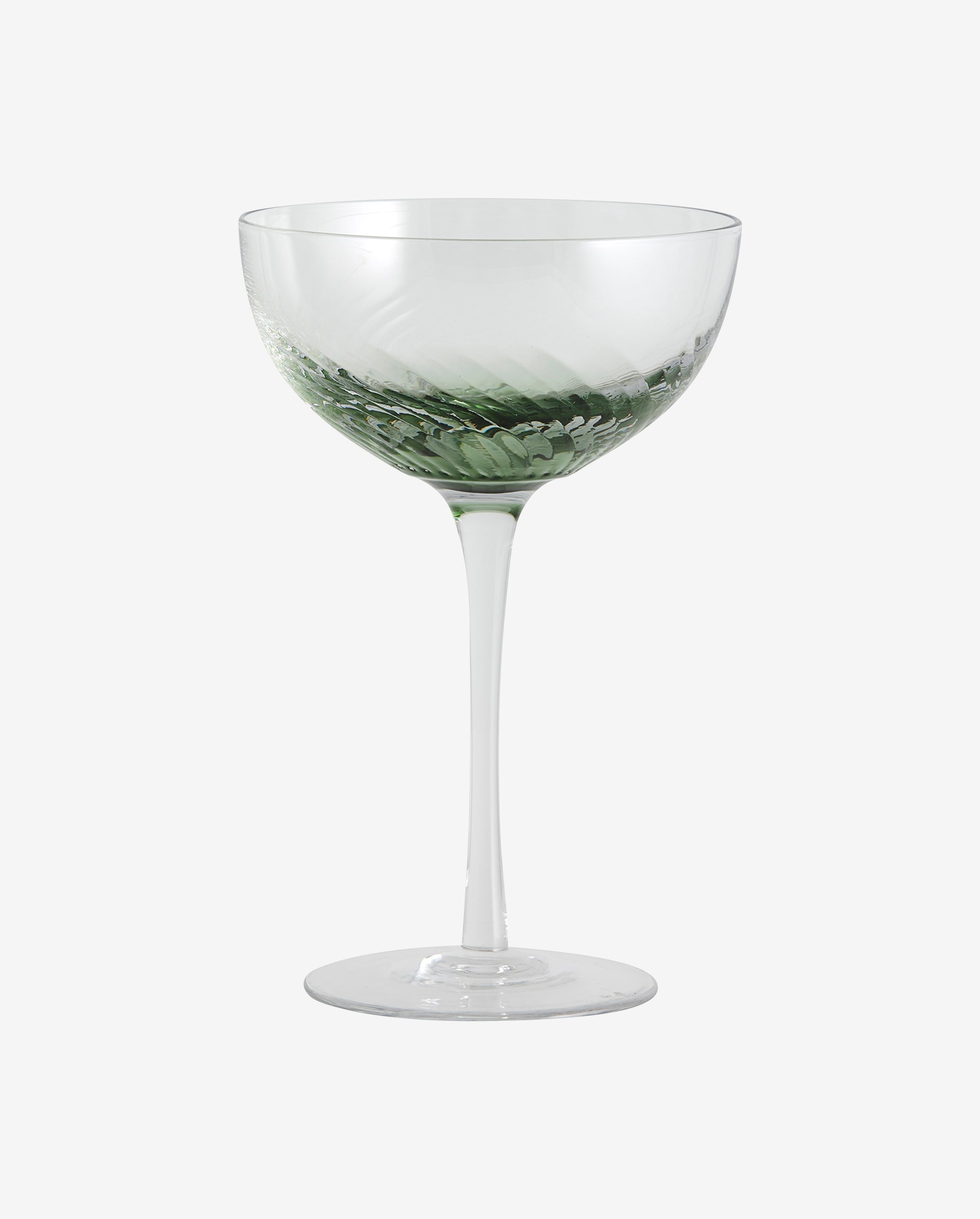 GARO cocktailglas - h18 cm - klar glas/grøn