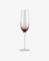 GARO champagneglas - h27,5 cm - klar glas/lilla