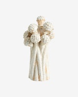FUNGI lysestage i keramik - h20 cm - offwhite