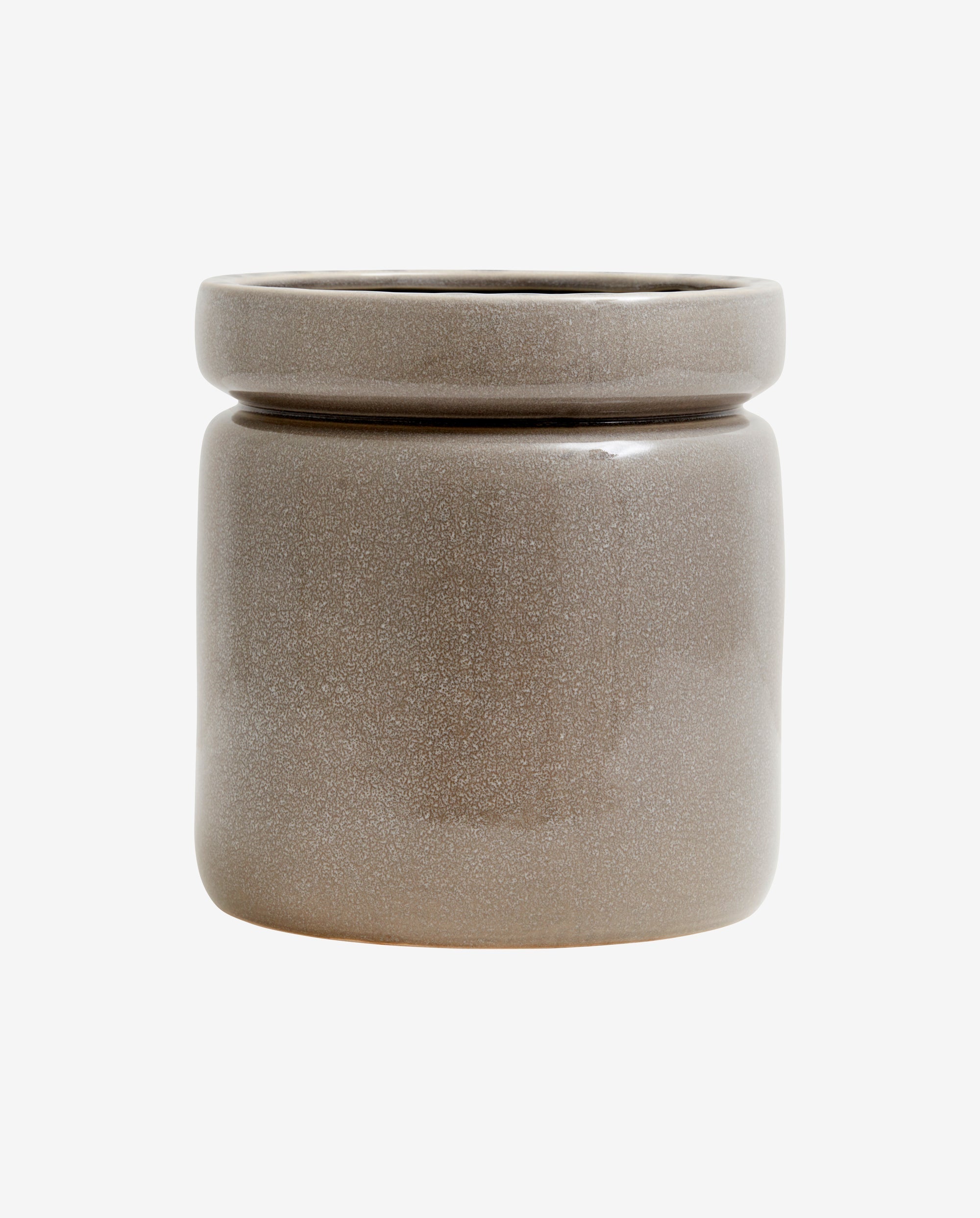 ISA urtepotte i keramik - ø25 cm - lys grå