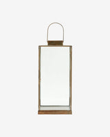 ANTIQUE lanterne i jern - h42 cm - guld finish