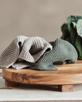 MIRA strikket grydelap i bomuld - 1 stk - army