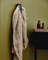 SOTRA håndklædeholder i rustfrit stål - H10,5 cm - sort