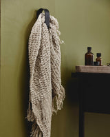 SOTRA håndklædeholder i rustfrit stål - H10,5 cm - sort