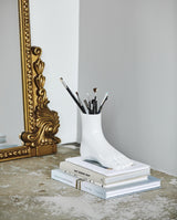 ARUBA vase i keramik - h19,5 cm - hvid