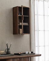 NANGO vægskab med 1 låge - mørk brun