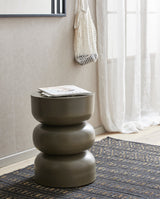 FARAH tæppe i bomuld og søgræs, 250x100 cm - sort/natur