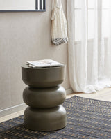 FARAH tæppe i bomuld og søgræs, 250x100 cm - sort/natur