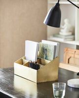 ADASI opbevaringskurv i jern - 40x23 cm - guld - nordal.dk