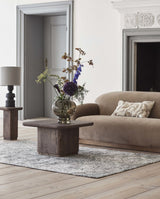 ARIA jacquardvævet tæppe - 160x240 cm - grøn/beige - nordal.dk