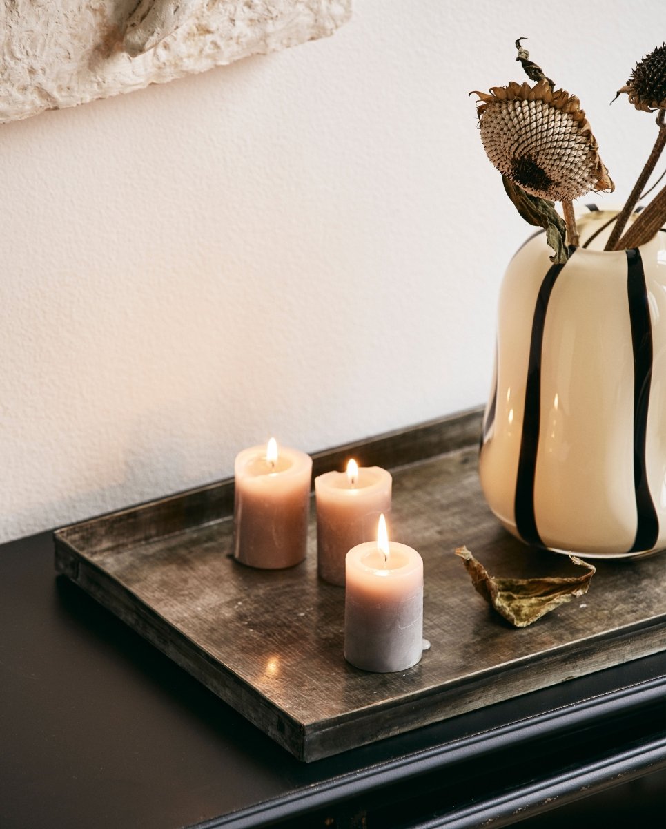 BOHOL vase, L - råhvid - nordal.dk