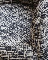 BOMU lounge stol - sort/hvid - nordal.dk