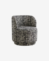 BOMU lounge stol - sort/hvid - nordal.dk