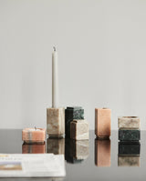 CANDLE stearinlys - h30 cm - grå - nordal.dk