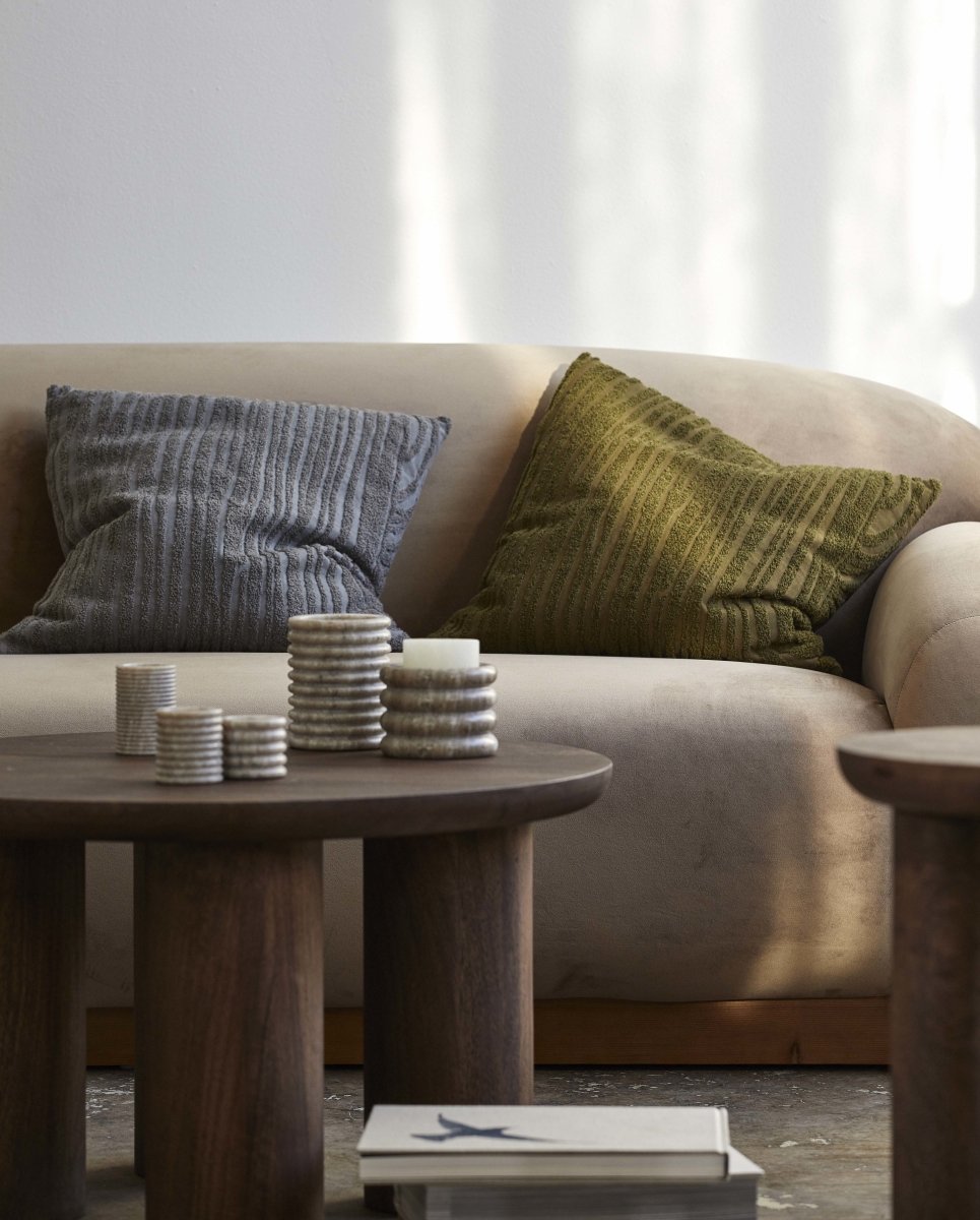 ELODIE pudebetræk - 48x48 - grå - nordal.dk