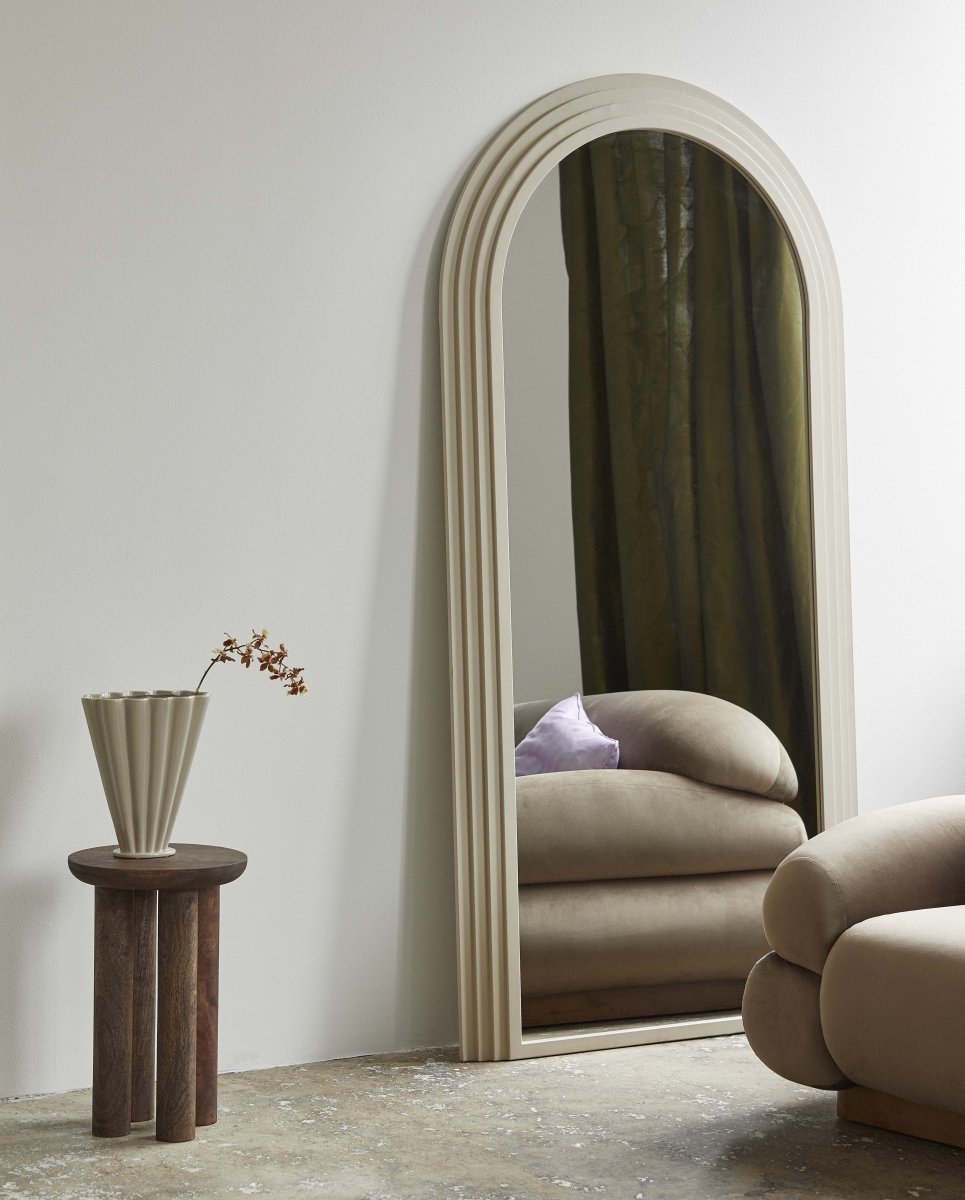 FALCO spejl i jern - 203x100 cm - sand - nordal.dk