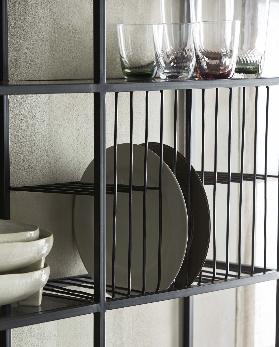 GARO drikkeglas - h9,5 cm - klar glas/lilla - nordal.dk