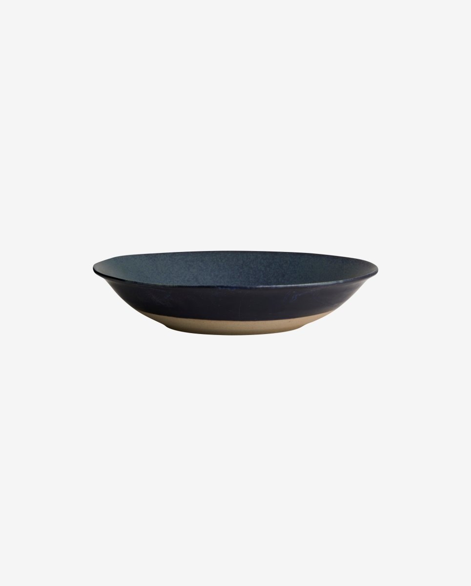 GRAINY salatskål i keramik - ø34 cm - mørkeblå - nordal.dk