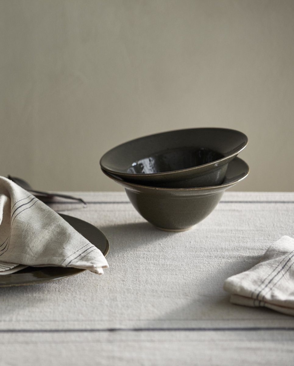 GRAWA suppetallerken - ø18 cm - mørk grøn - nordal.dk