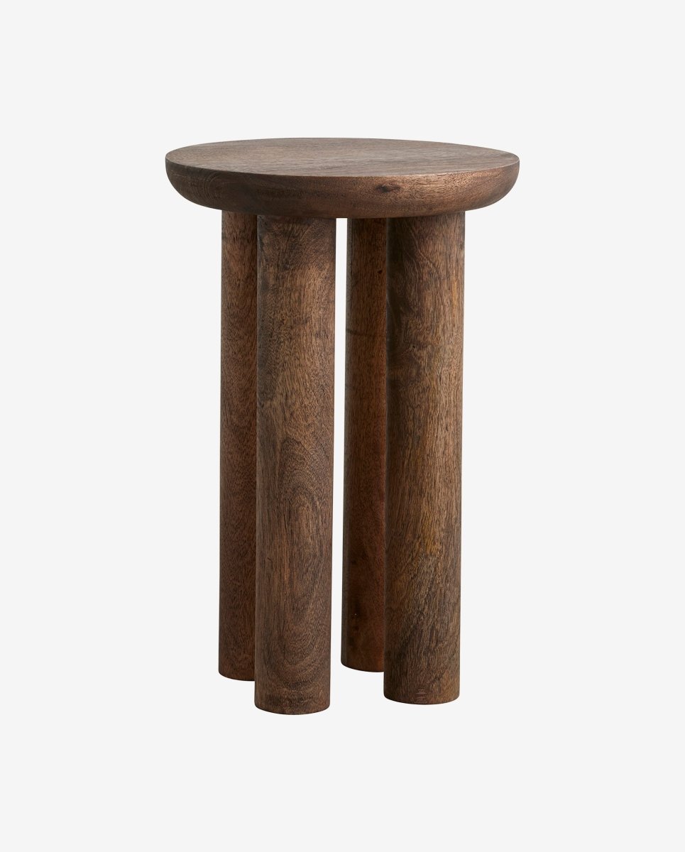 HELIN sidebord/sengebord i mangotræ - h49 cm - mørk brun - nordal.dk