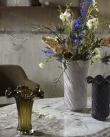 HELLE vase, glas - råhvid - nordal.dk