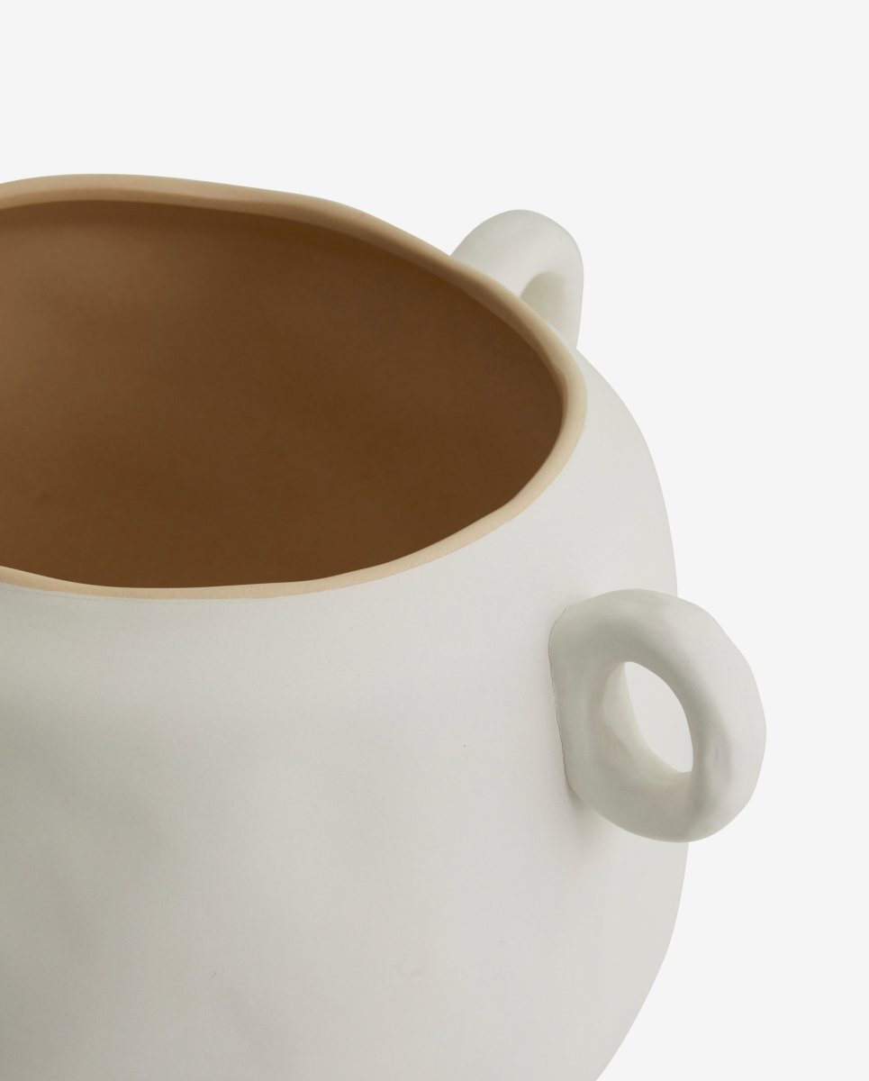 KARLO urtepotte ø34 cm - hvid/beige - nordal.dk