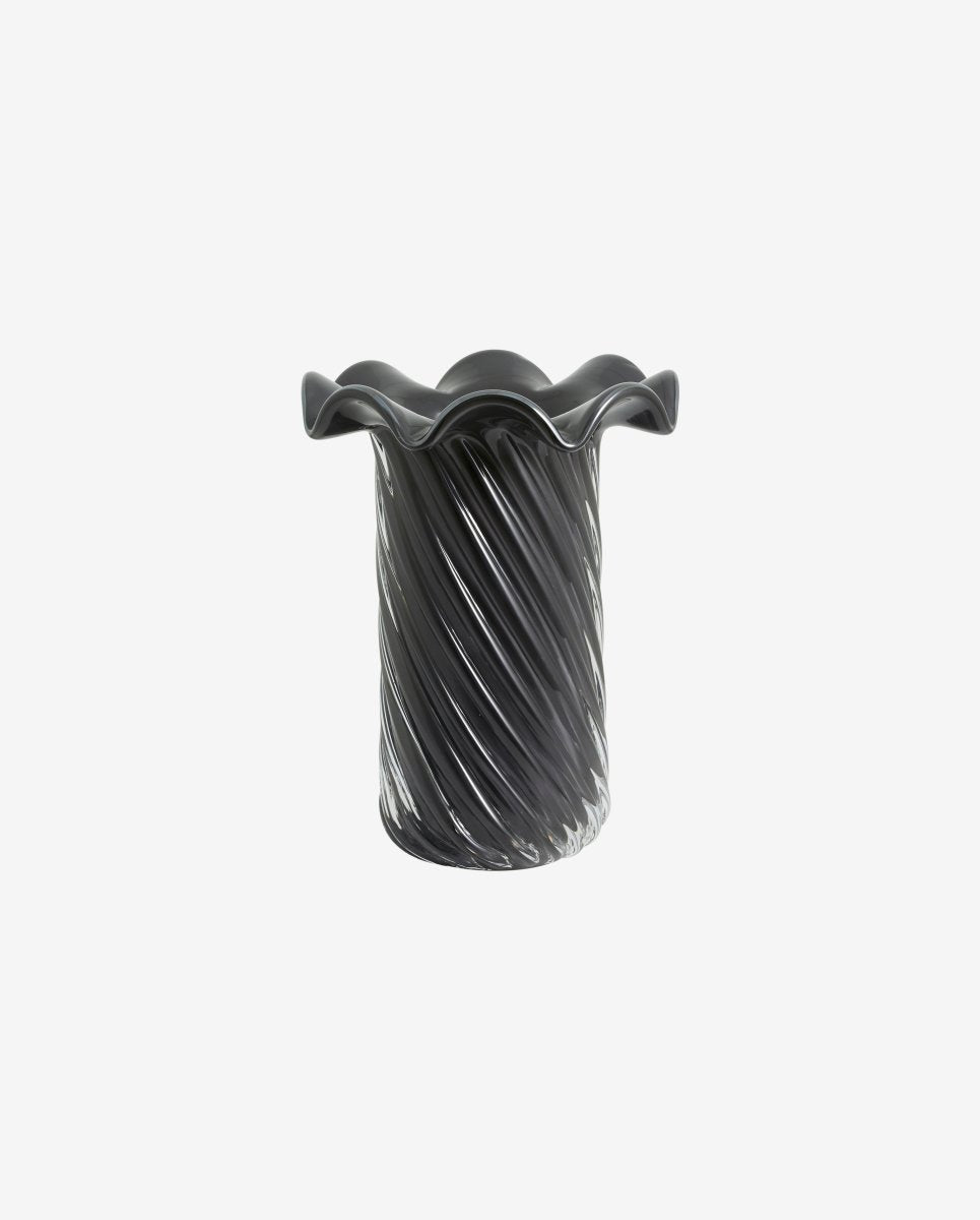 KORO vase, glas - grå - nordal.dk