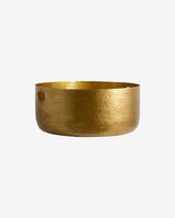 LAIKA kurv i aluminium - large - ø60 cm - guld - nordal.dk