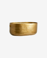 LAIKA kurv i aluminium - medium - l60 cm - guld - nordal.dk