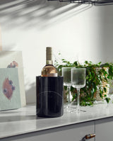 MARBI vinkøler/redskabskrukke i marmor - h18 cm - sort - nordal.dk