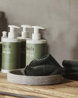 MERGA strikket karklud i bomuld - 1 stk - army - nordal.dk