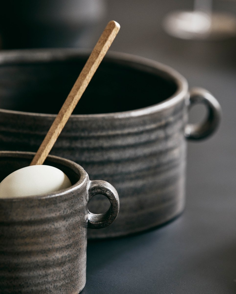 MINDY skål, L - sort - nordal.dk