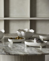 PEMBA fad i keramik - large - 28x17 cm - offwhite - nordal.dk