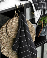 Rund dækkeserviet / bordskåner - ø40 cm - natur - nordal.dk