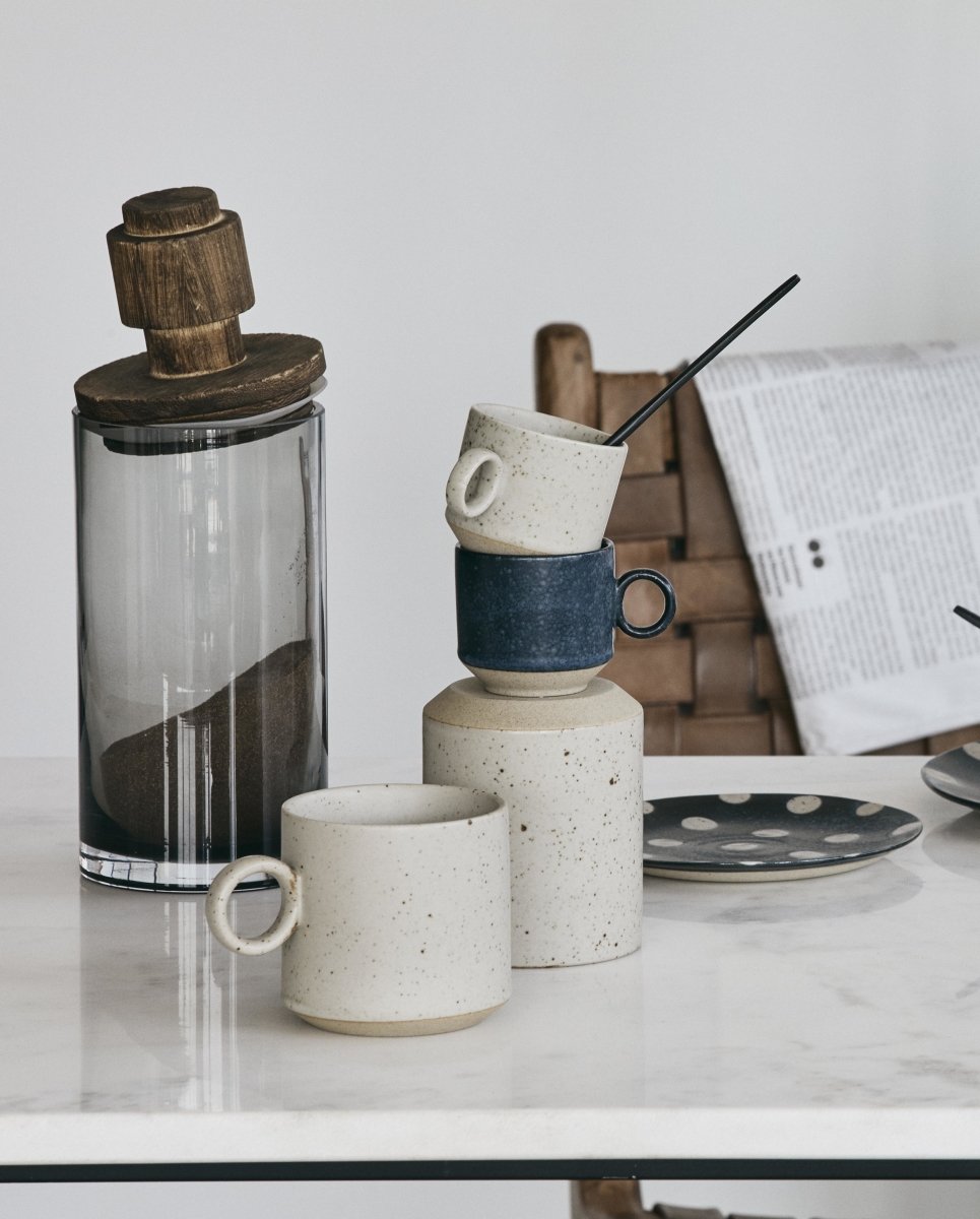 SALVIE opbevaringsglas med låg i træ - 900 ml - nordal.dk