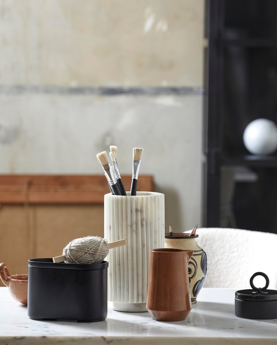 TAZA opbevaringskrukke - sort - nordal.dk