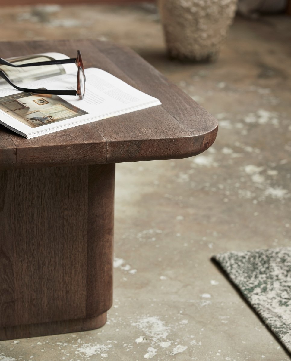 TOKE coffee table - dark brown - nordal.dk