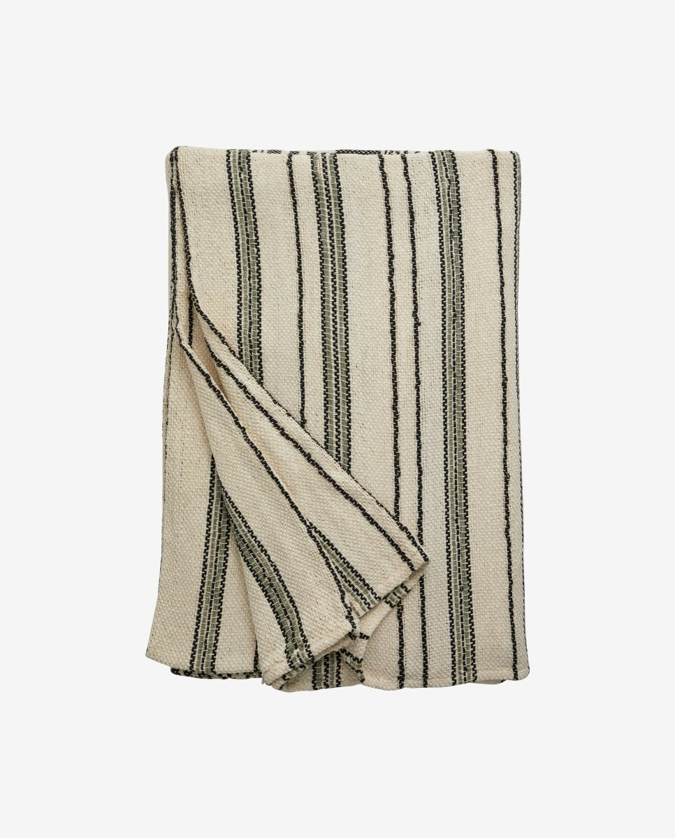 VESPER sengetæppe, 270x270 - råhvid - nordal.dk