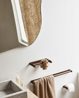 ZATON toiletrulleholder, træ - natur - nordal.dk