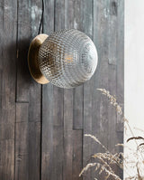 ZEUS væglampe / udendørslampe - ø21,5 cm - messing - nordal.dk