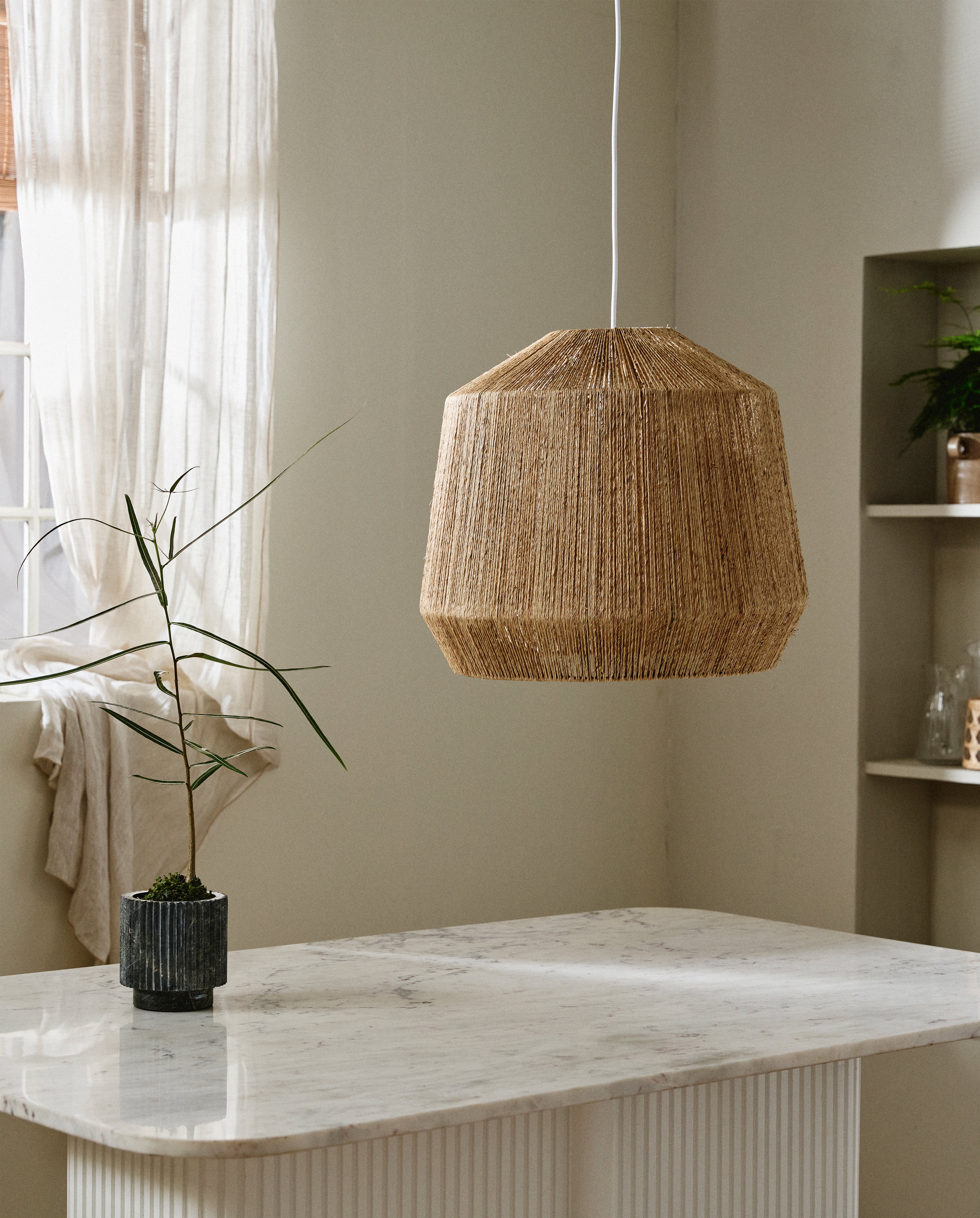 JUTE lampeskærm - ø50 cm - natur