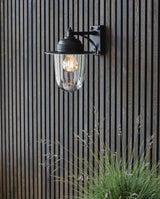 Udendørslampe til væg - h31 cm - sort