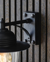 Udendørslampe til væg - h31 cm - sort