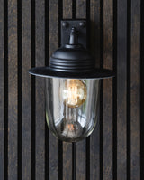 Udendørslampe til væg - h31 cm - sort