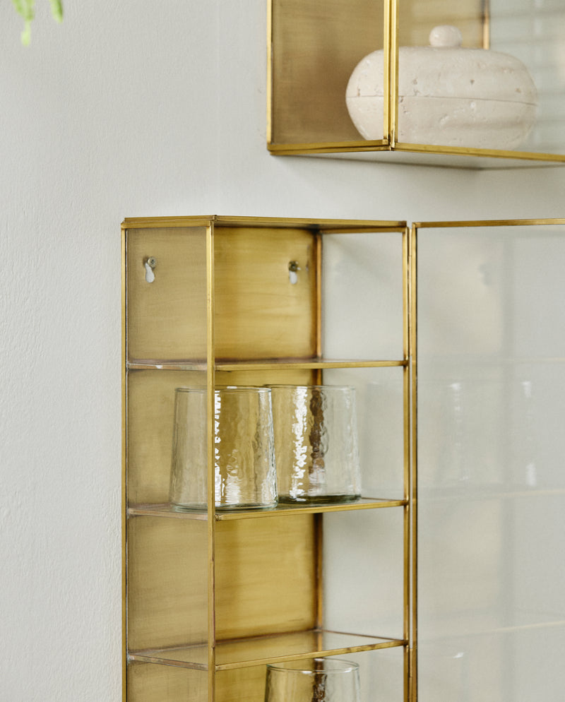 ADA vægskab i jern, S, 40x20 - guld finish