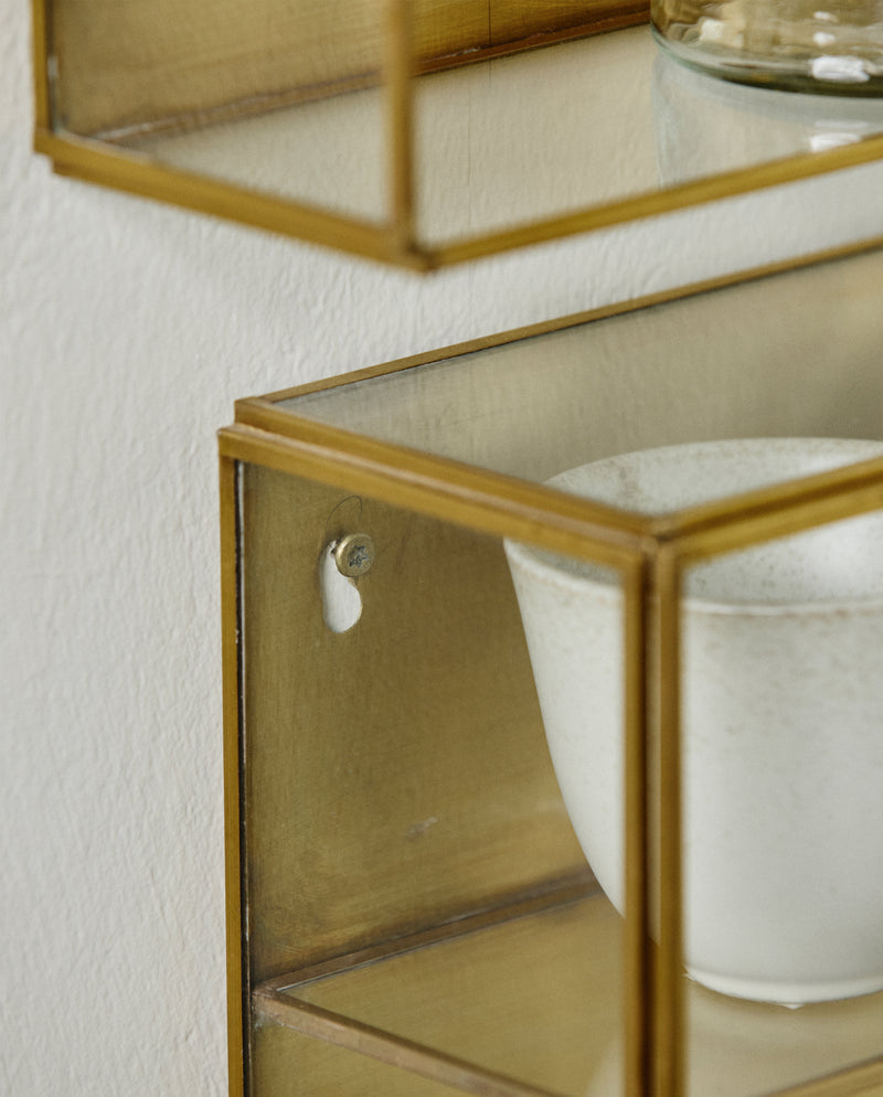 ADA vægskab i jern, S, 40x20 - guld finish
